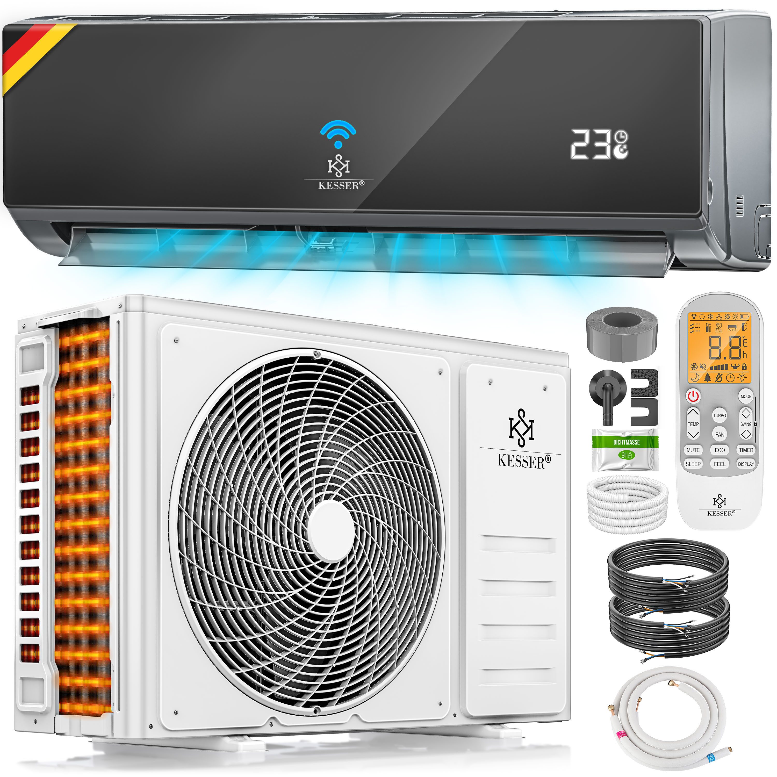 KESSER Split-Klimagerät Klimaanlage Set Split - günstig online kaufen