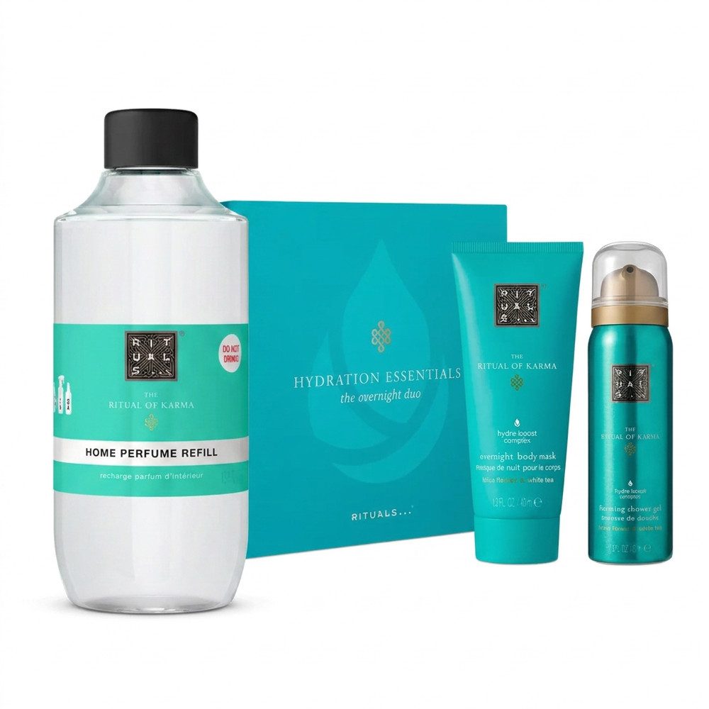 Rituals Raumduft Rituals Karma Home Perfume Refill und Mini Shower Mask Set (Karma Raumduft und Körperpflege in einem abgestimmten Set)