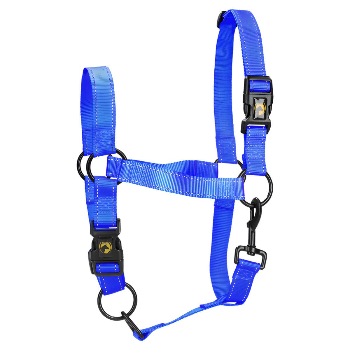 Excellent Horse Pferdestirnriemen Premium Halfter blau