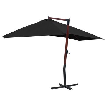 DOTMALL Sonnenschirm Ampelschirm mit Holzmast 400×300 cm