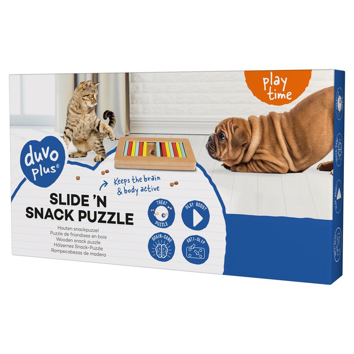 Thumbnail - DUVO+ Tier-Intelligenzspielzeug Slide 'n Snack Puzzle - Rechteck für Hunde