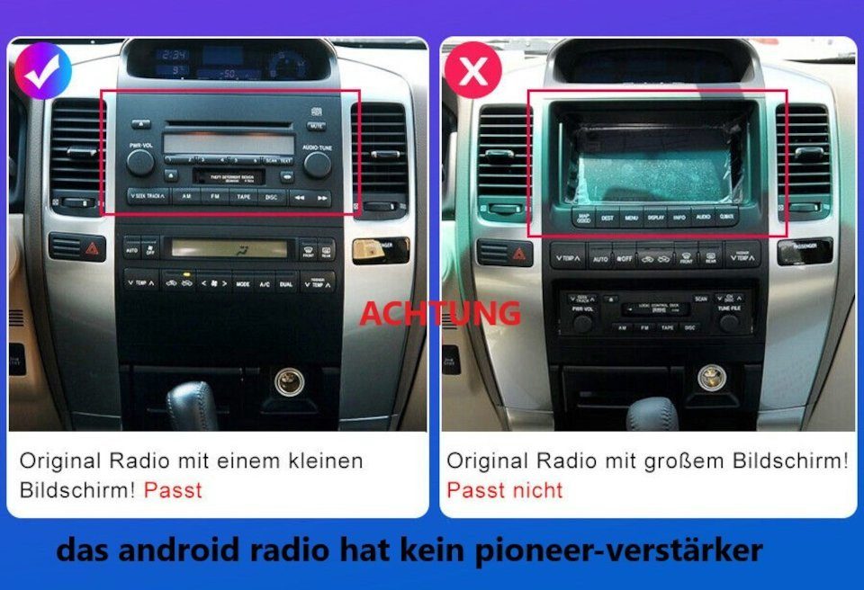 Autoradio für ROM GX470, Toyota Prado Lexus GABITECH Android 11 Navi 16GB GPS 9"