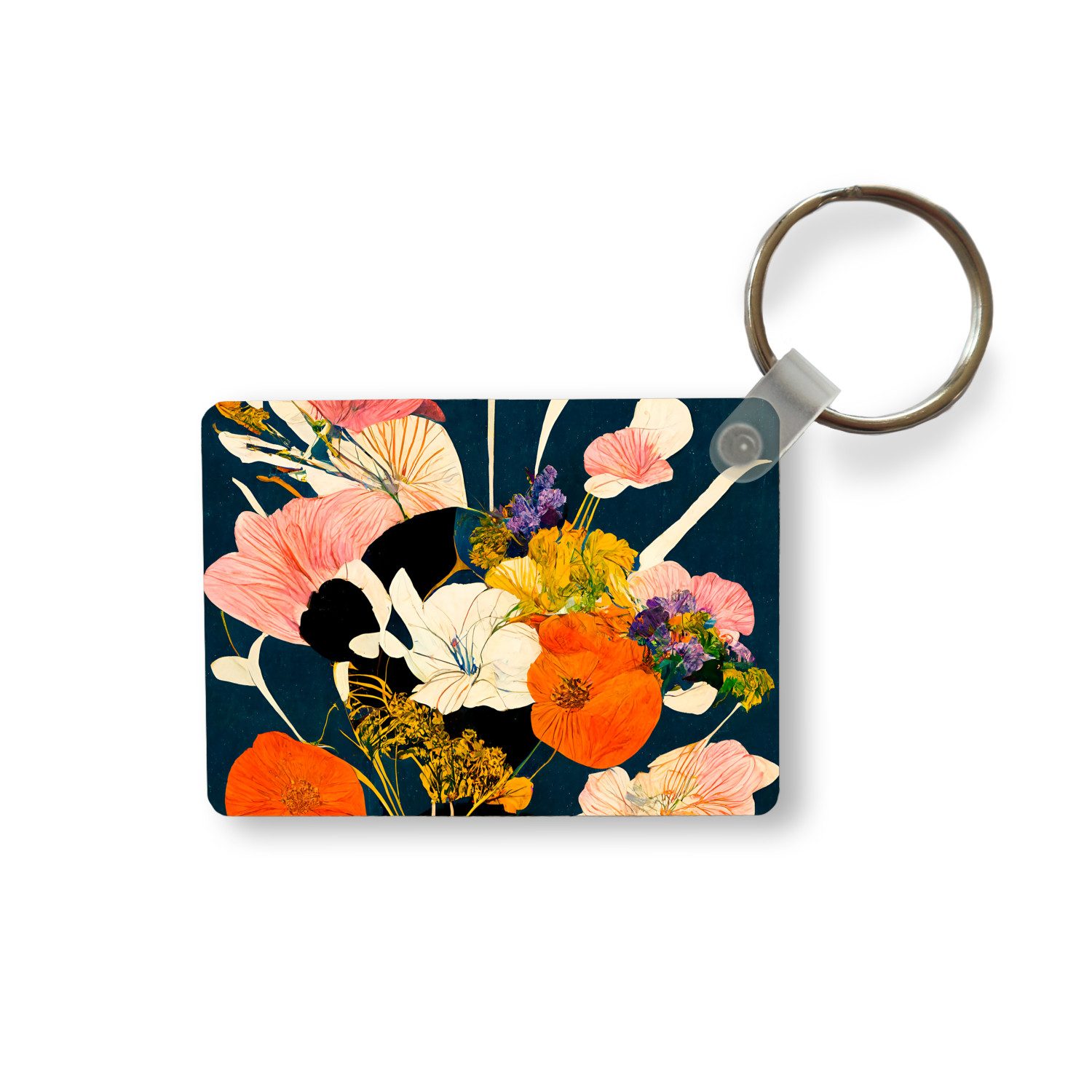Schlüsselanhänger Blumen - Vase - Malerei - Pflanzen