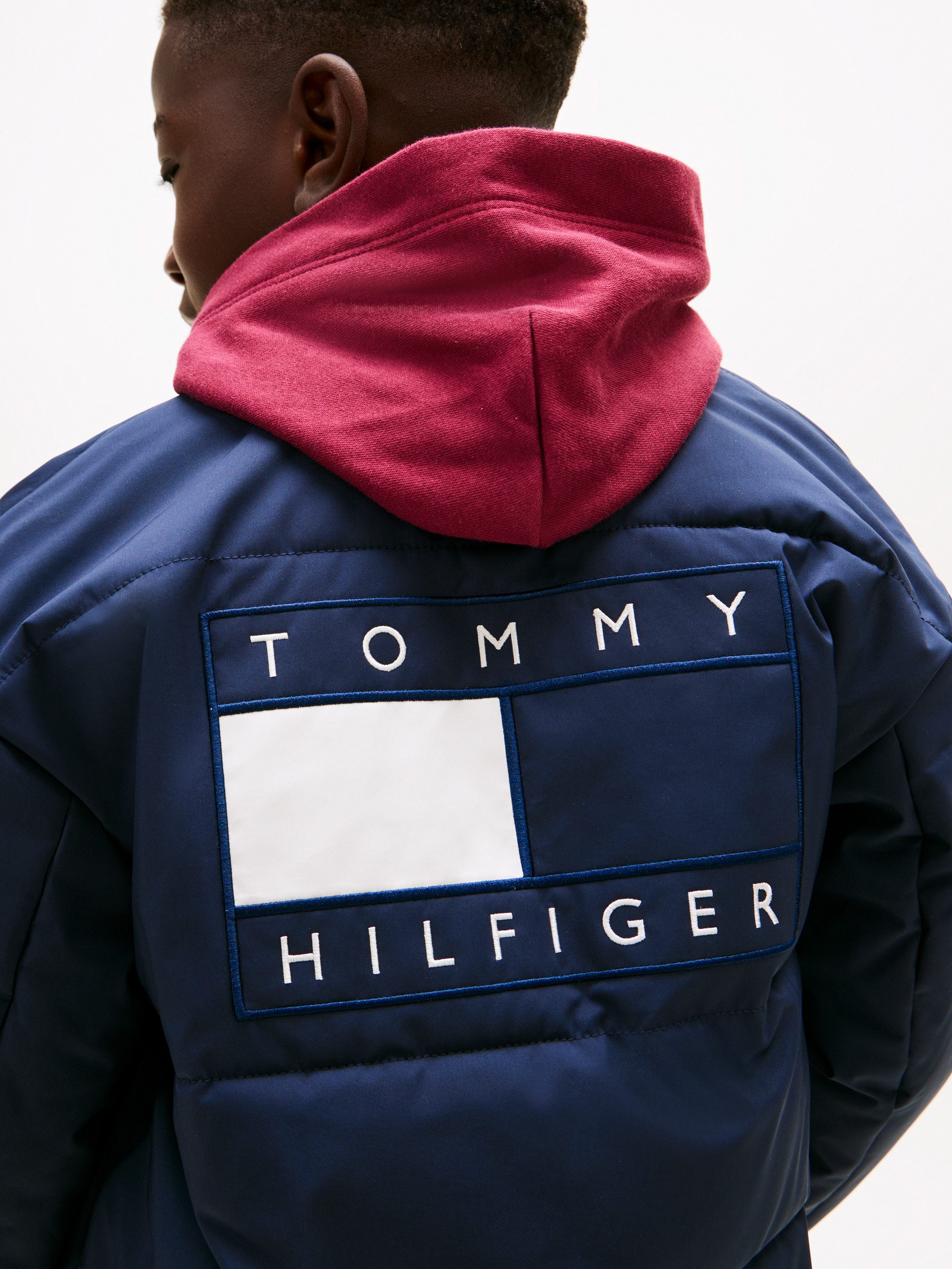 Tommy Hilfiger Bomberjacke PADDED GRAPHIC BOMBER Regular fit, für Kinder bis 16 Jahre, Druck