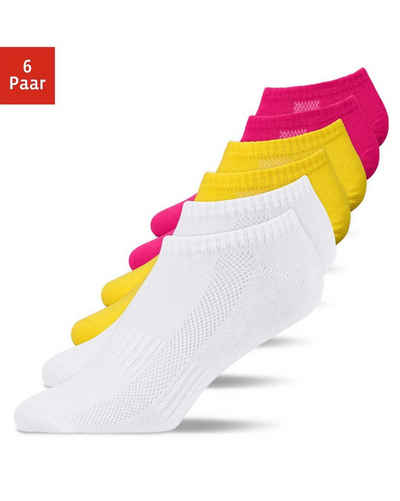 SNOCKS Sneakersocken Sneaker Socken für Herren & Damen Sneakersocken (6-Paar) aus Bio-Baumwolle, für jeden Schuh und Anlass