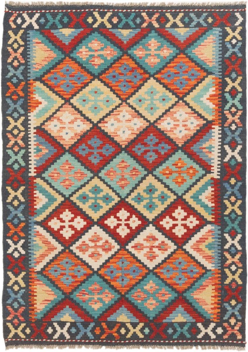 Handgewebter mm 3 Höhe: Afghan 105x143 Orientteppich, rechteckig, Trading, Nain Kelim Orientteppich