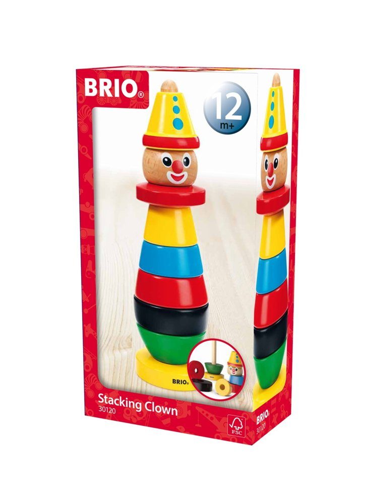 Steckspielzeug Brio Kleinkindwelt Holz Steckspielzeug Clown 9 Teile 30120