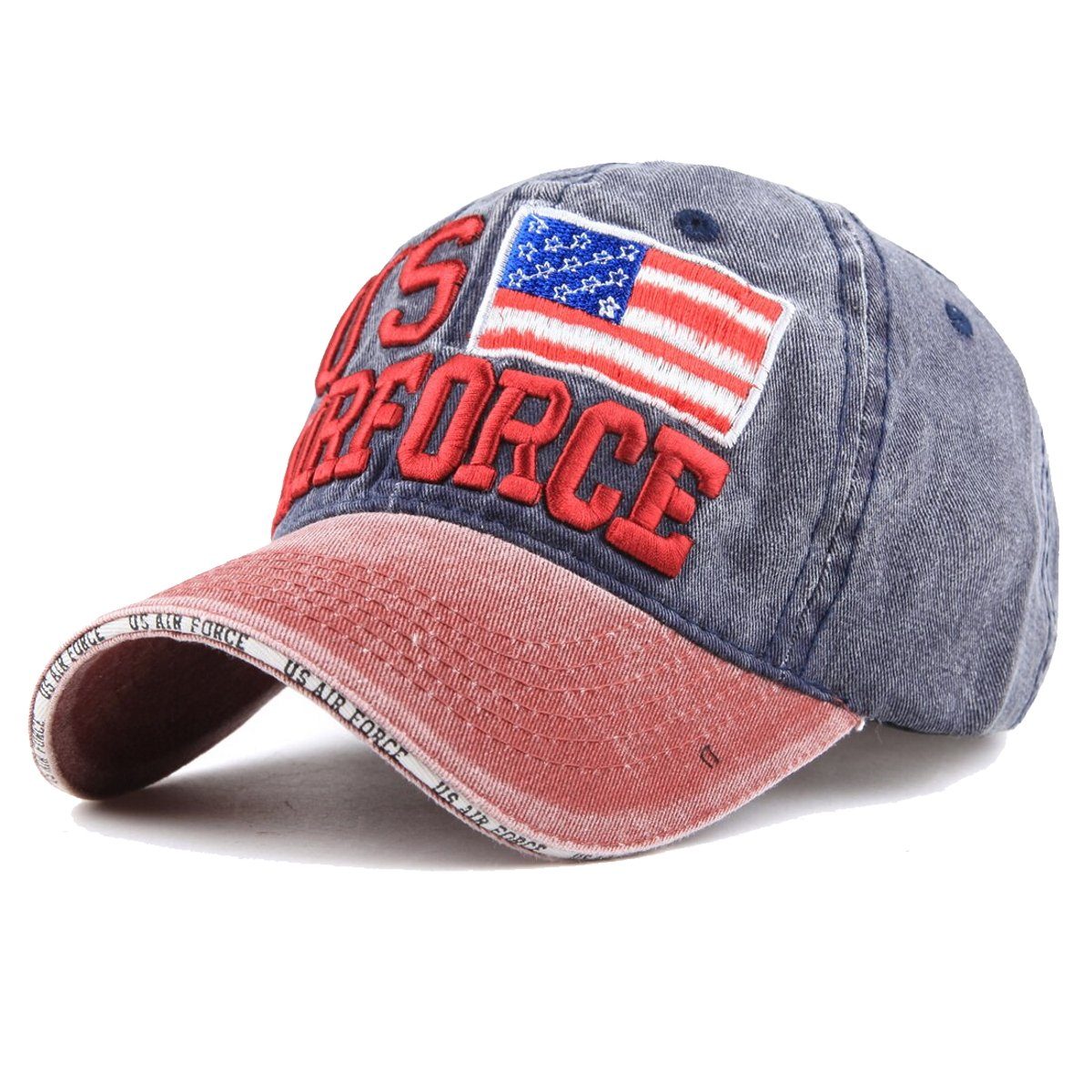 Baseball Cap US Airforce U.S.A. Retro Flugzeug Oldschool Baseballcap