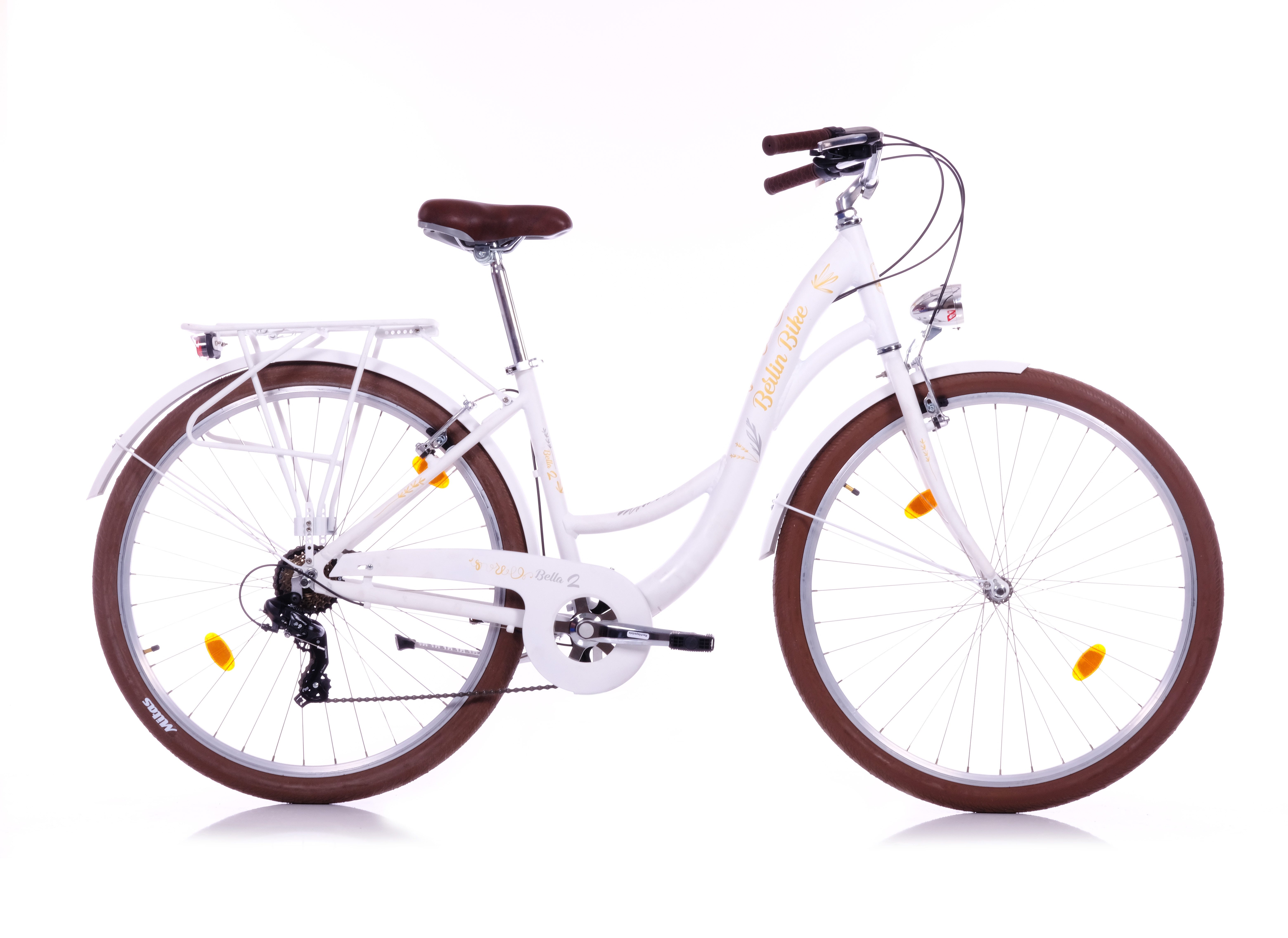 BERLIN BIKE Cityrad Bella 2 – 28 Zoll Damen Hollandrad mit Shimano 7-Gang, RD-TY300 Schaltwerk, (elegantes retro-fahrrad mit robustem aluminiumrahmen und starken v-bremsen), mit 28" x 2,00" luftreifen – perfekt für stadt & alltag