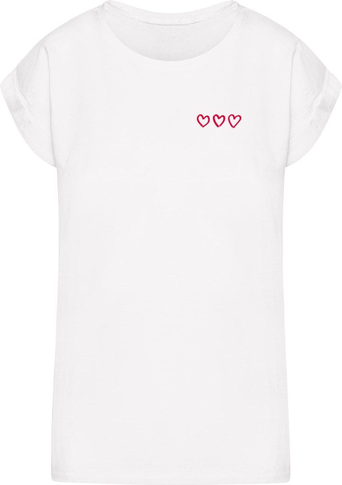 T-Shirt Three In A Row Ladies Extended Shoulder Tee