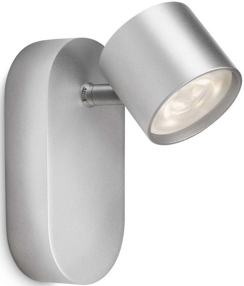 Philips Deckenspot Star, LED fest integriert, Warmweiß, myLiving LED Spot  1flg. 500lm, Aluminium