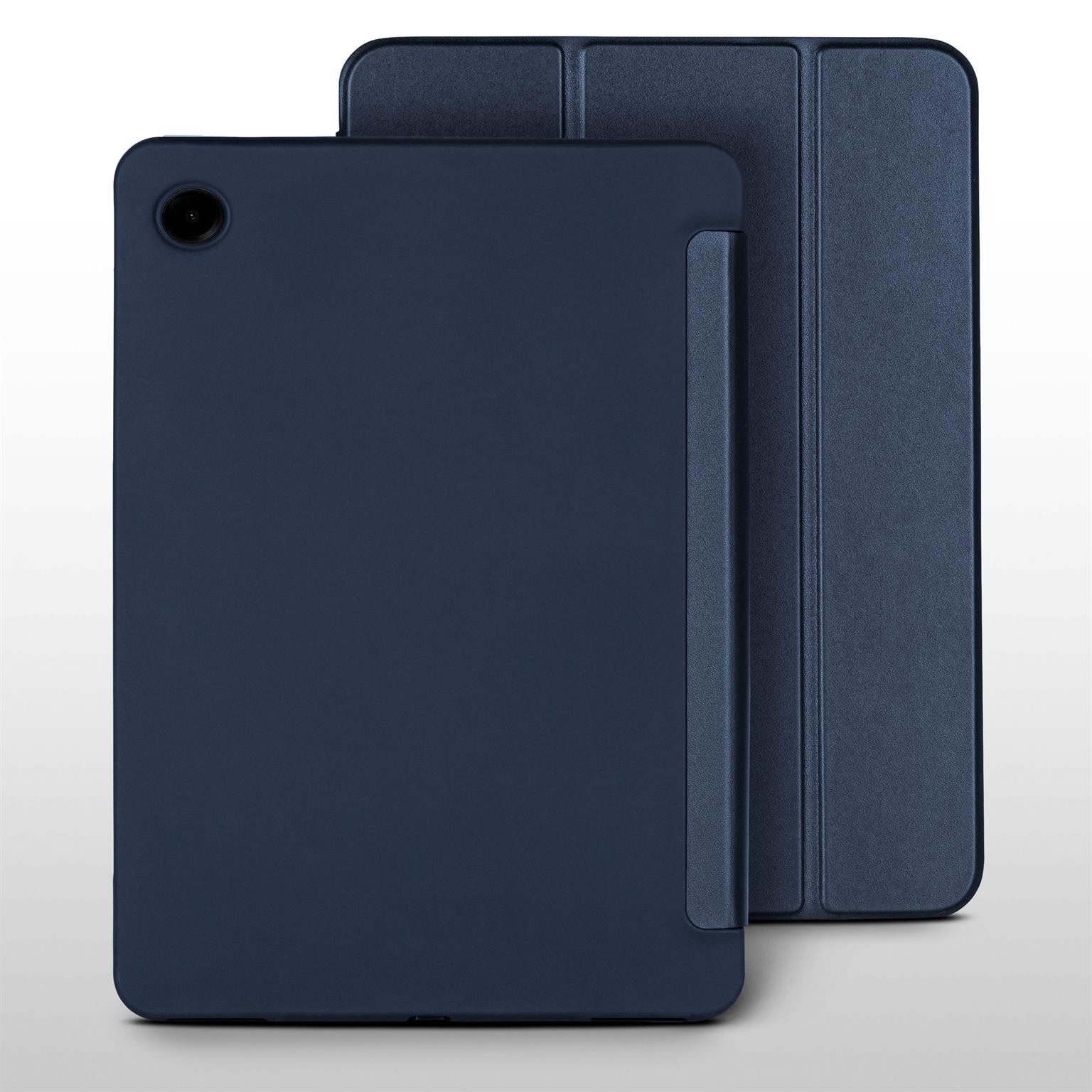 ONEFLOW Tablet-Hülle für Samsung Galaxy Tab A9 Flip Cover Clarity Case Blau 8,7 Zoll, 360° Schutzhülle Ultra Dünn mit Ständer Slim Book Folio Standfunktion