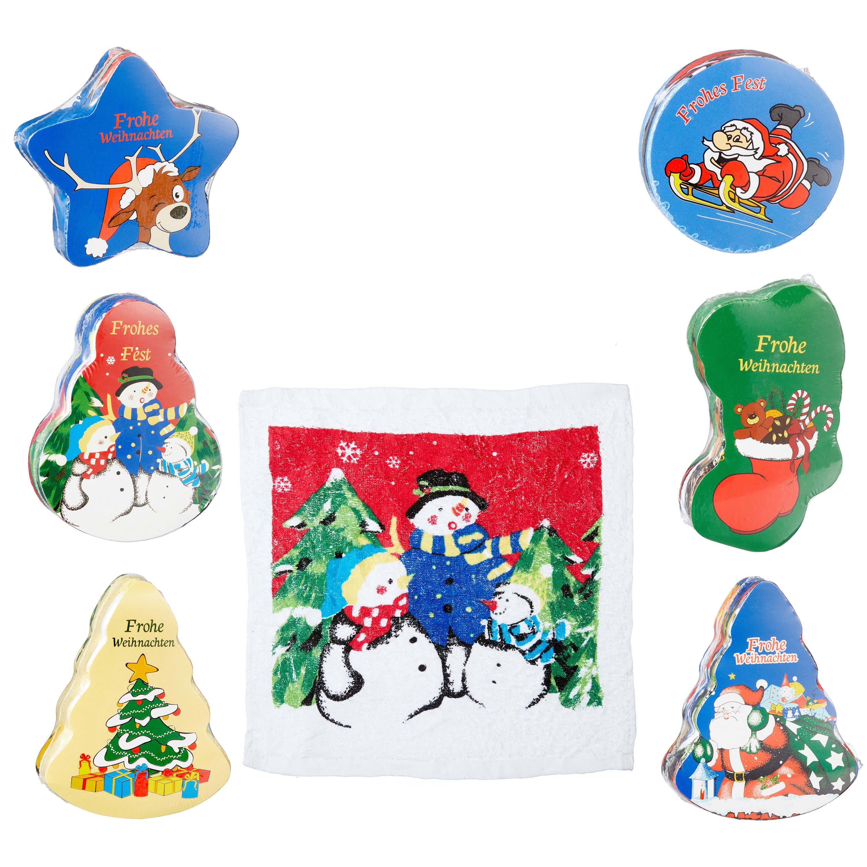 Annastore Gästehandtücher Magische kleine Gästehandtücher, Baumwolle 30 x 30 cm Wichtelgeschenk, (6-St)