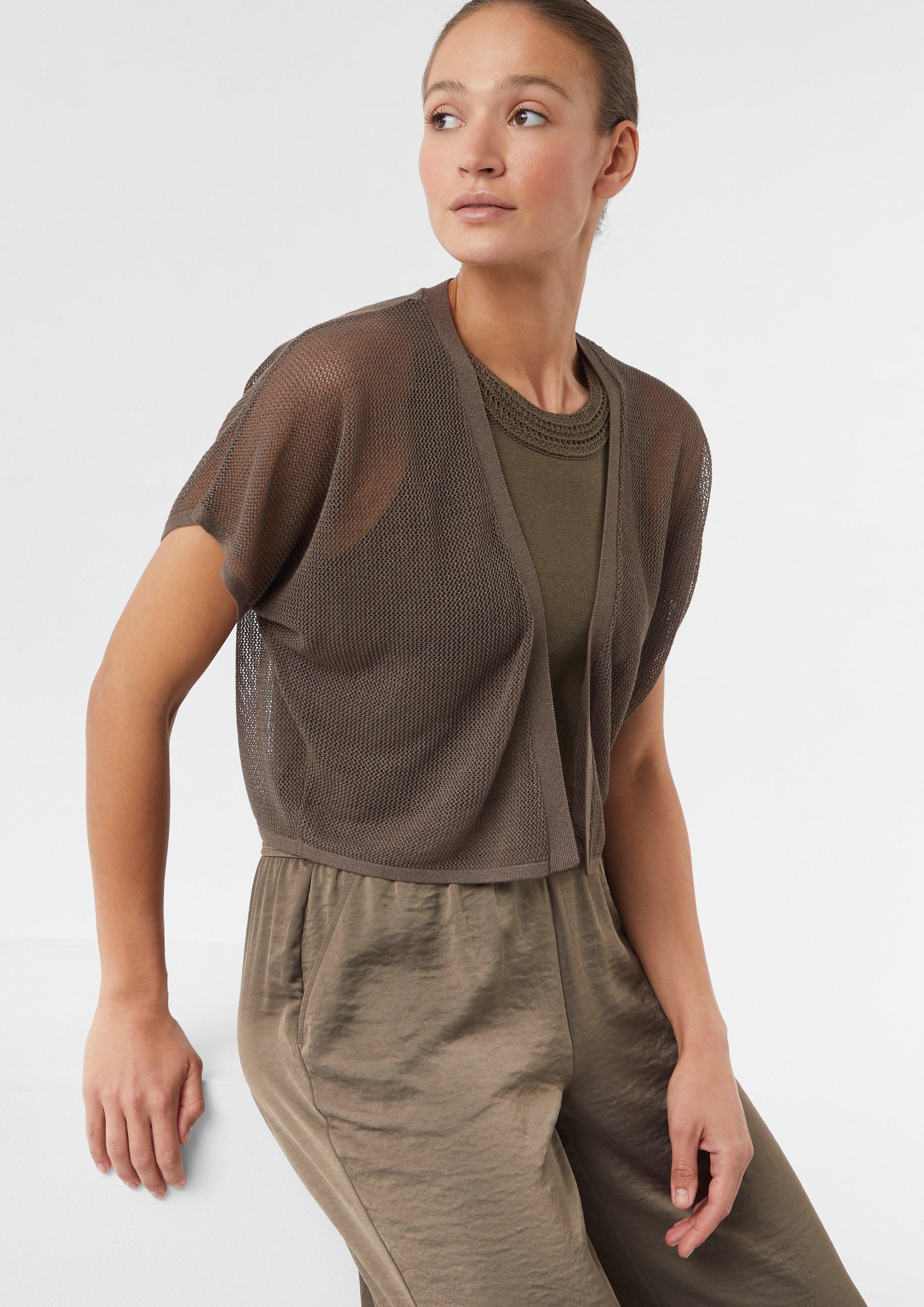 comma Jackenblazer Leichtes Poncho-Cape aus luftigem günstig online kaufen