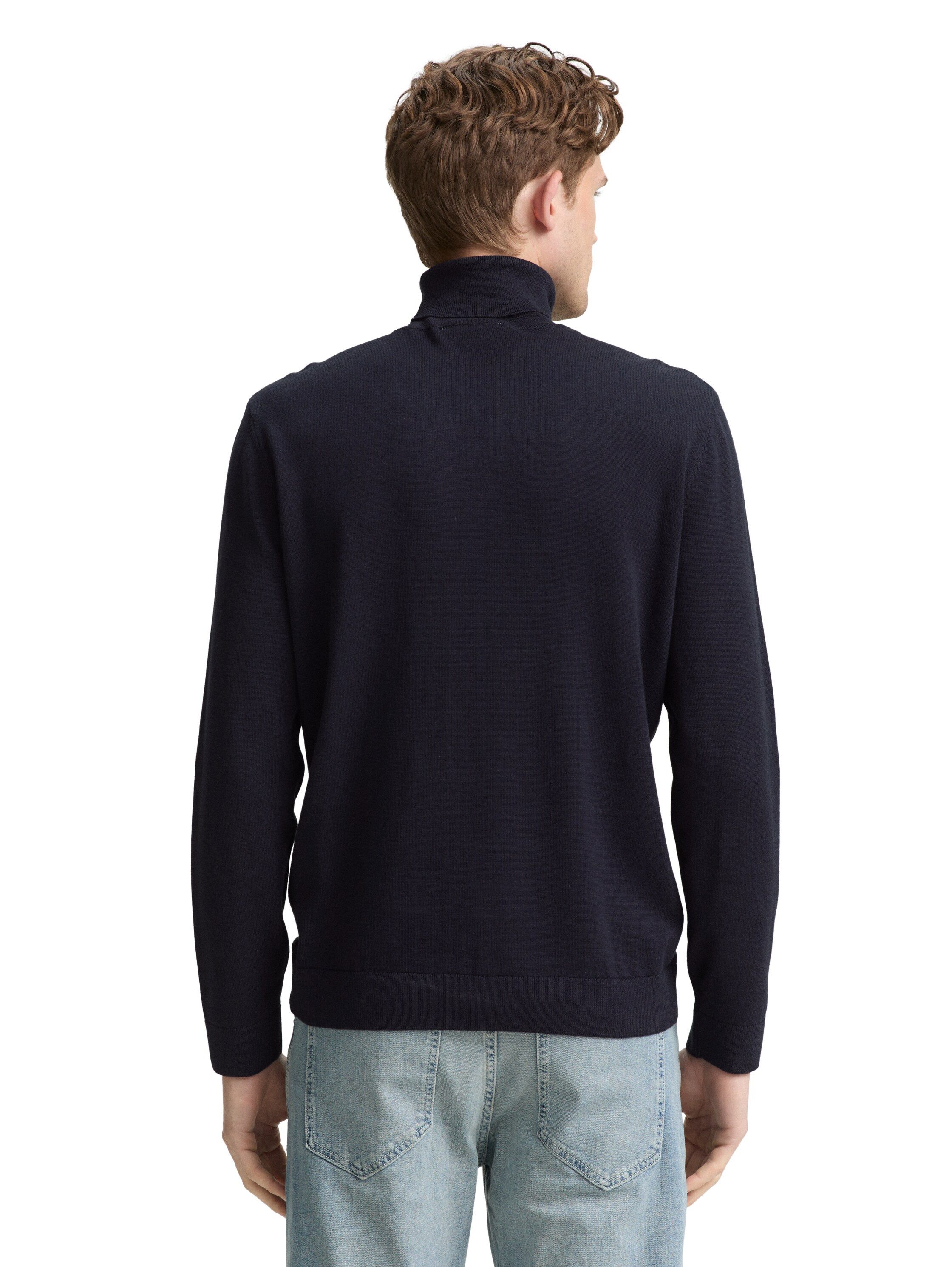 TOM TAILOR Rollkragenpullover im Strick-Design günstig online kaufen