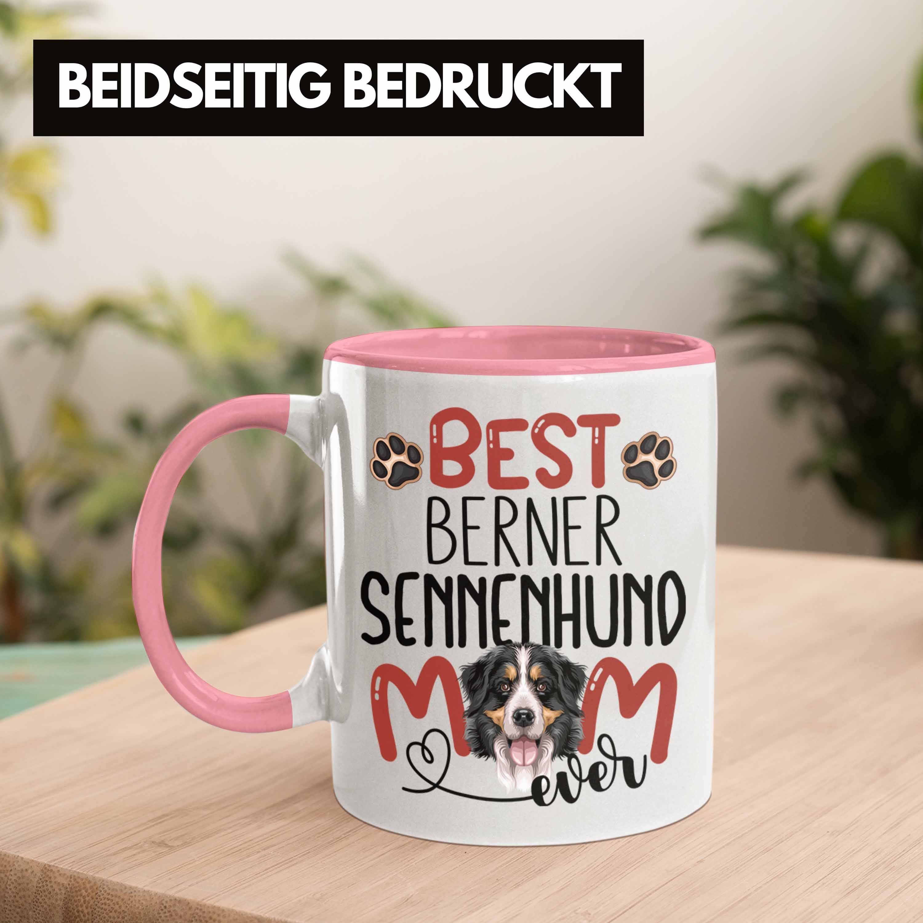 Geschenk Gesche Tasse Spruch Mom Berner Trendation Besitzerin Rosa Sennenhund Lustiger Tasse
