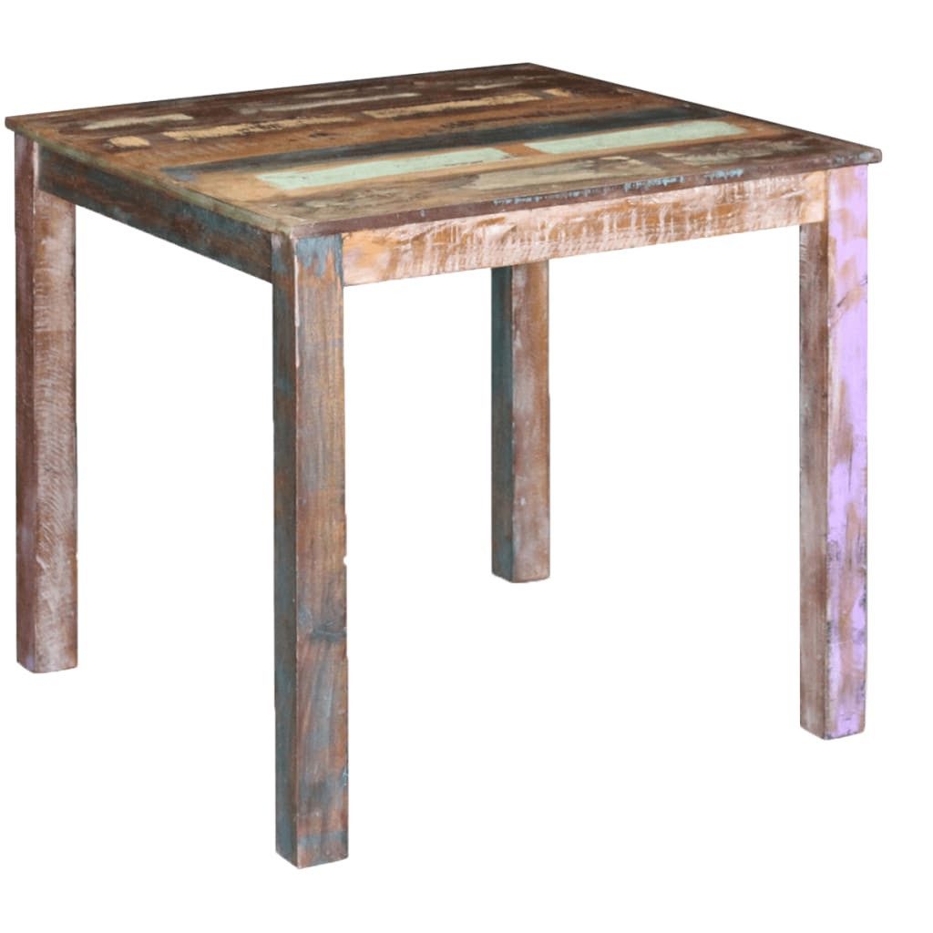 vidaXL Esstisch Esstisch Altholz Massiv 80x82x76 cm (1-St)
