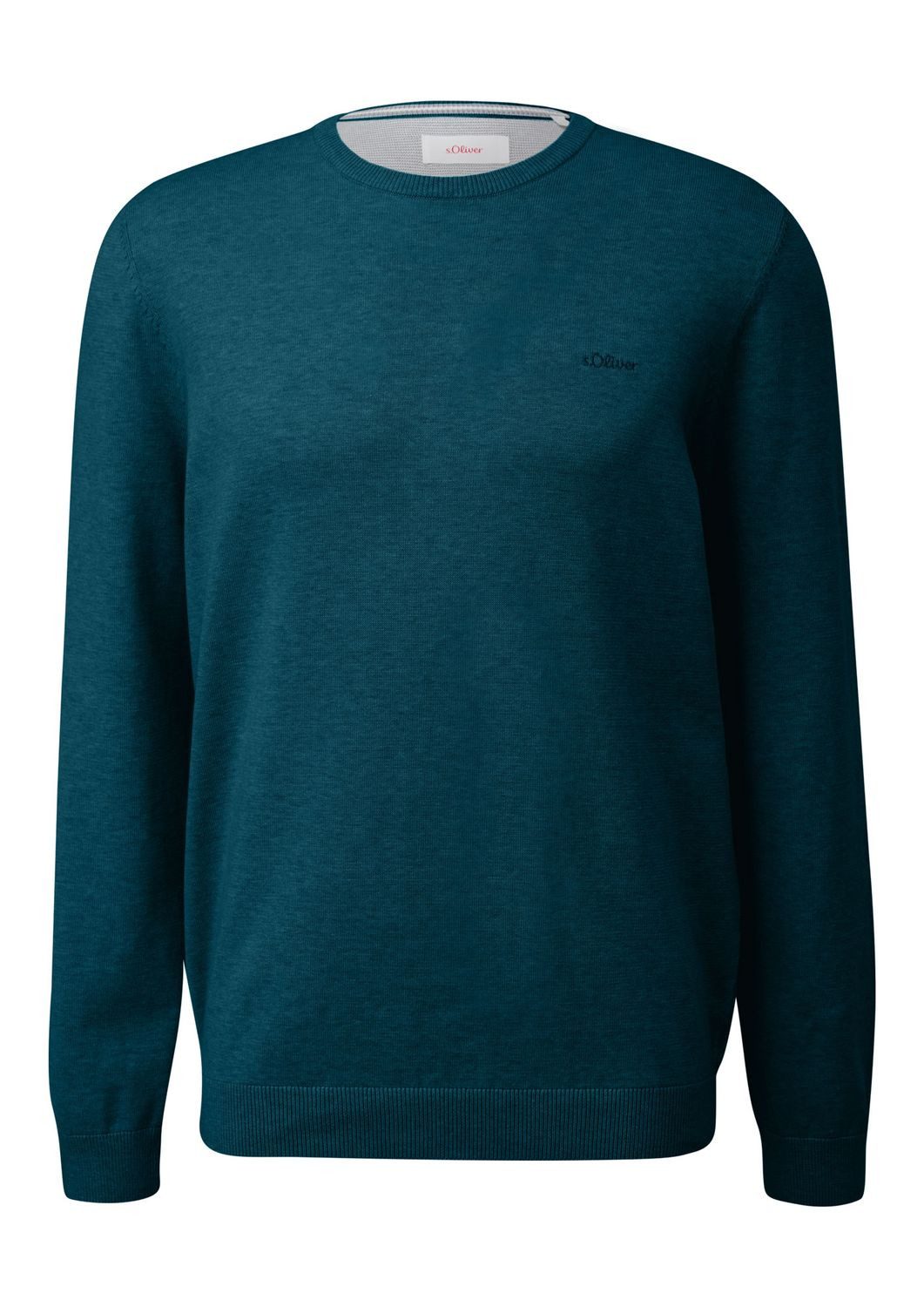 s.Oliver Rundhalspullover Pullover (1-tlg) Rundhals-Ausschnitt, langarm, Lo günstig online kaufen