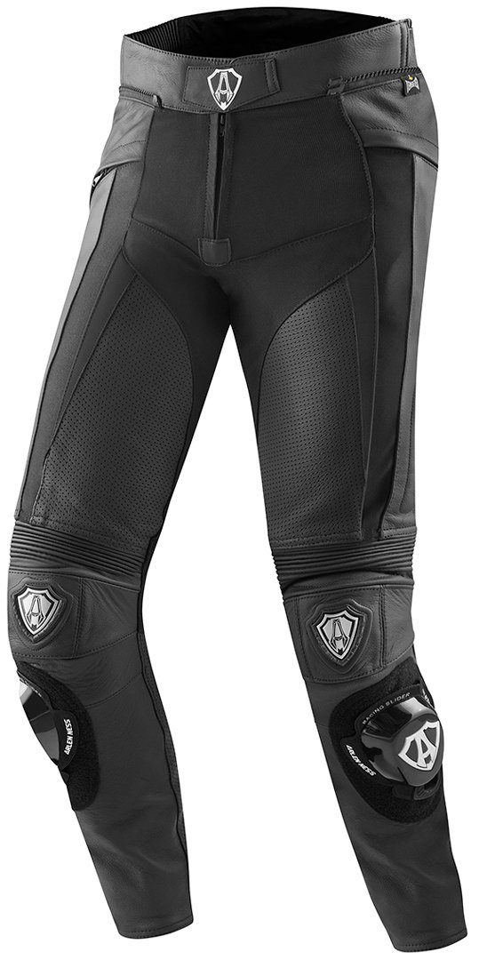 Arlen Ness Motorradhose Sugello Motorrad Lederhose Knieprotektoren enthalten,Knieschleifer enthalten