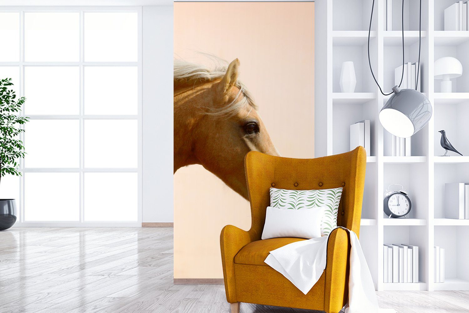 Vliestapete - Pferd für Matt, Fototapete Licht (2 Wohnzimmer MuchoWow Fototapete bedruckt, Küche, Luft, Schlafzimmer St), -