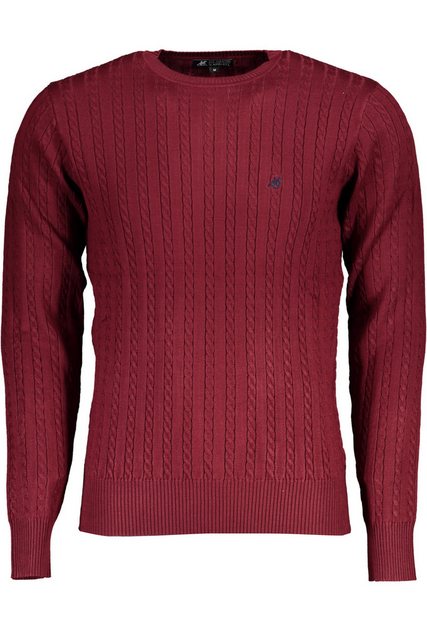 U.S. GRAND POLO Strickpullover Elegantes rotes Herrenhemd: Langarm, Sticker günstig online kaufen