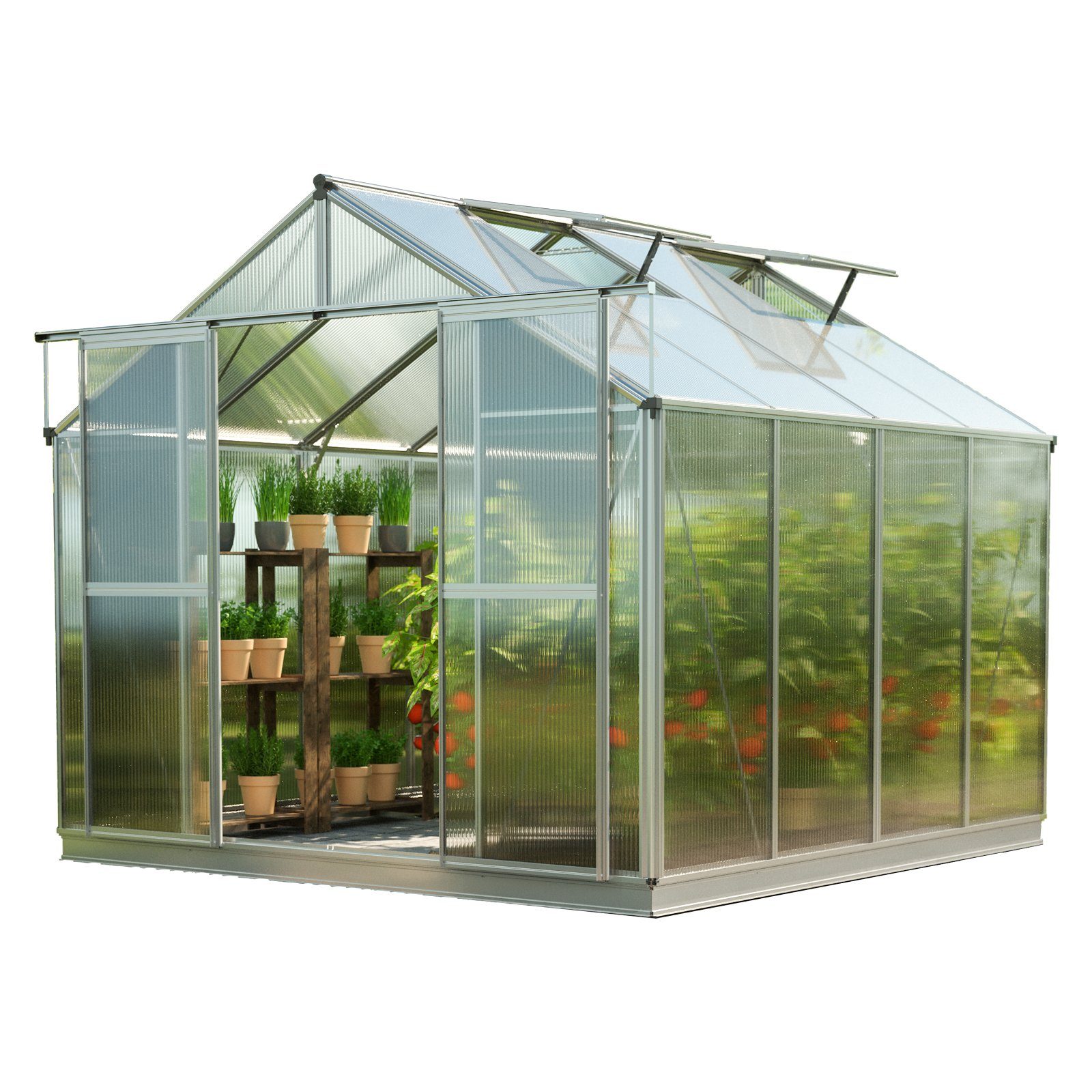 GFP Gewächshaus Topas 2 mit Set, 8 mm W...