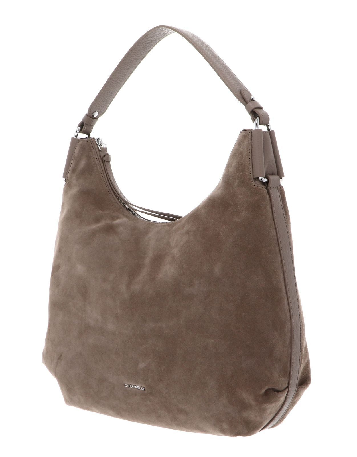 COCCINELLE Schultertasche Suede Handbag Grained Leather, günstig online kaufen