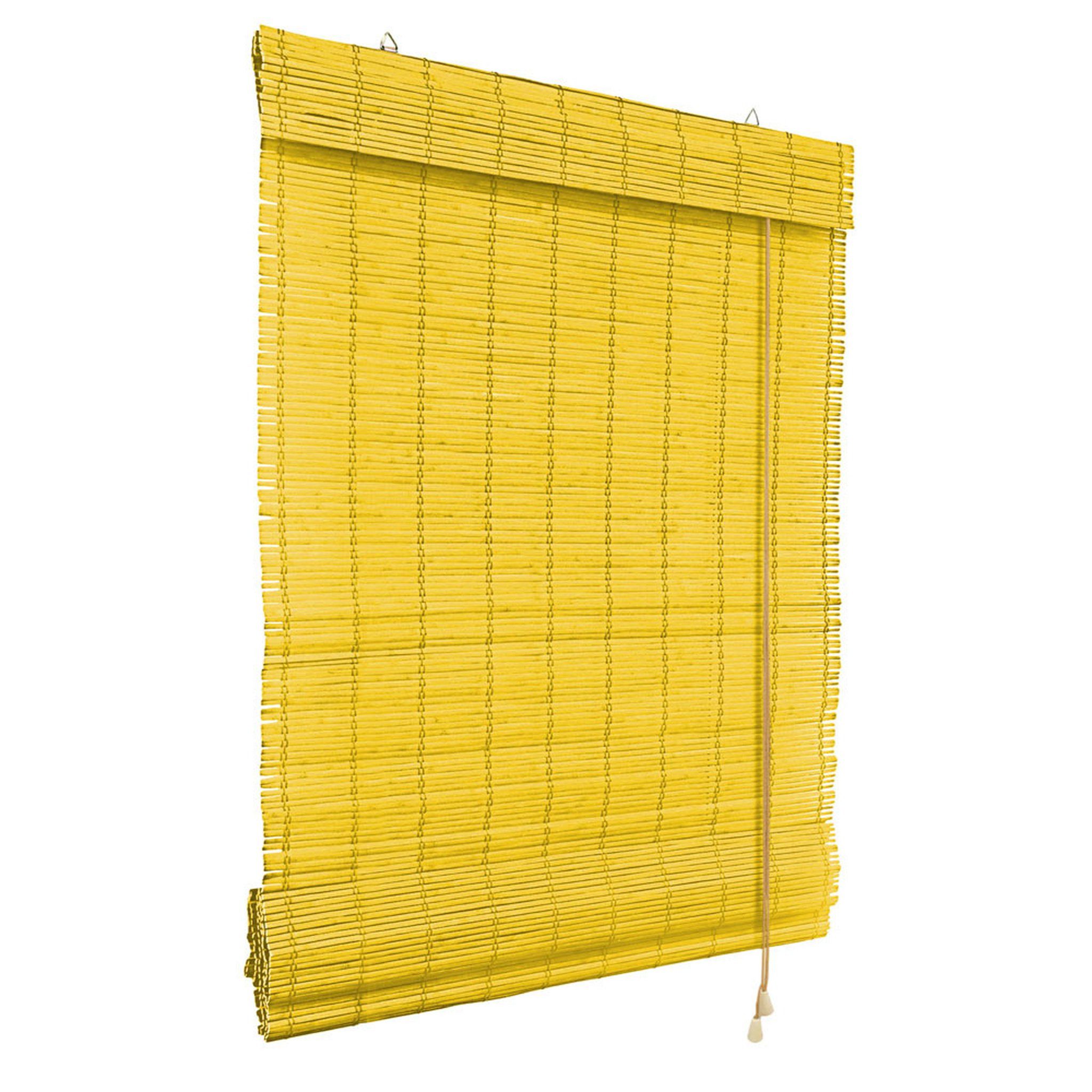 Victoria M. Raffrollo Bambus-Raffrollo, 60 x 220 cm, bambus, mit Hakenaufhängung, ohne Bohren, freihängend, zum Schrauben, Bambus