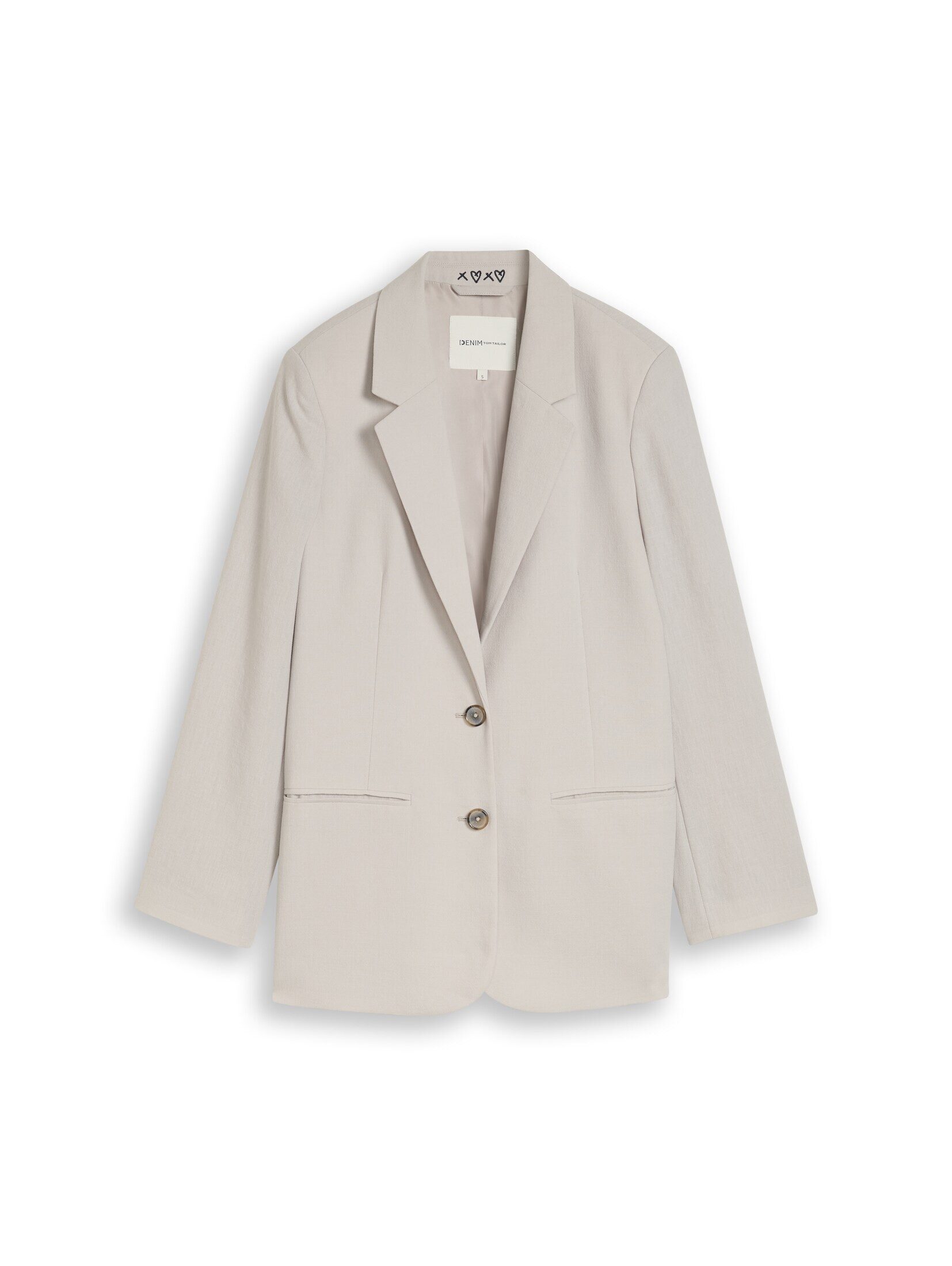 TOM TAILOR Denim Jackenblazer Blazer Regular Fit Blazer mit Paspeltaschen