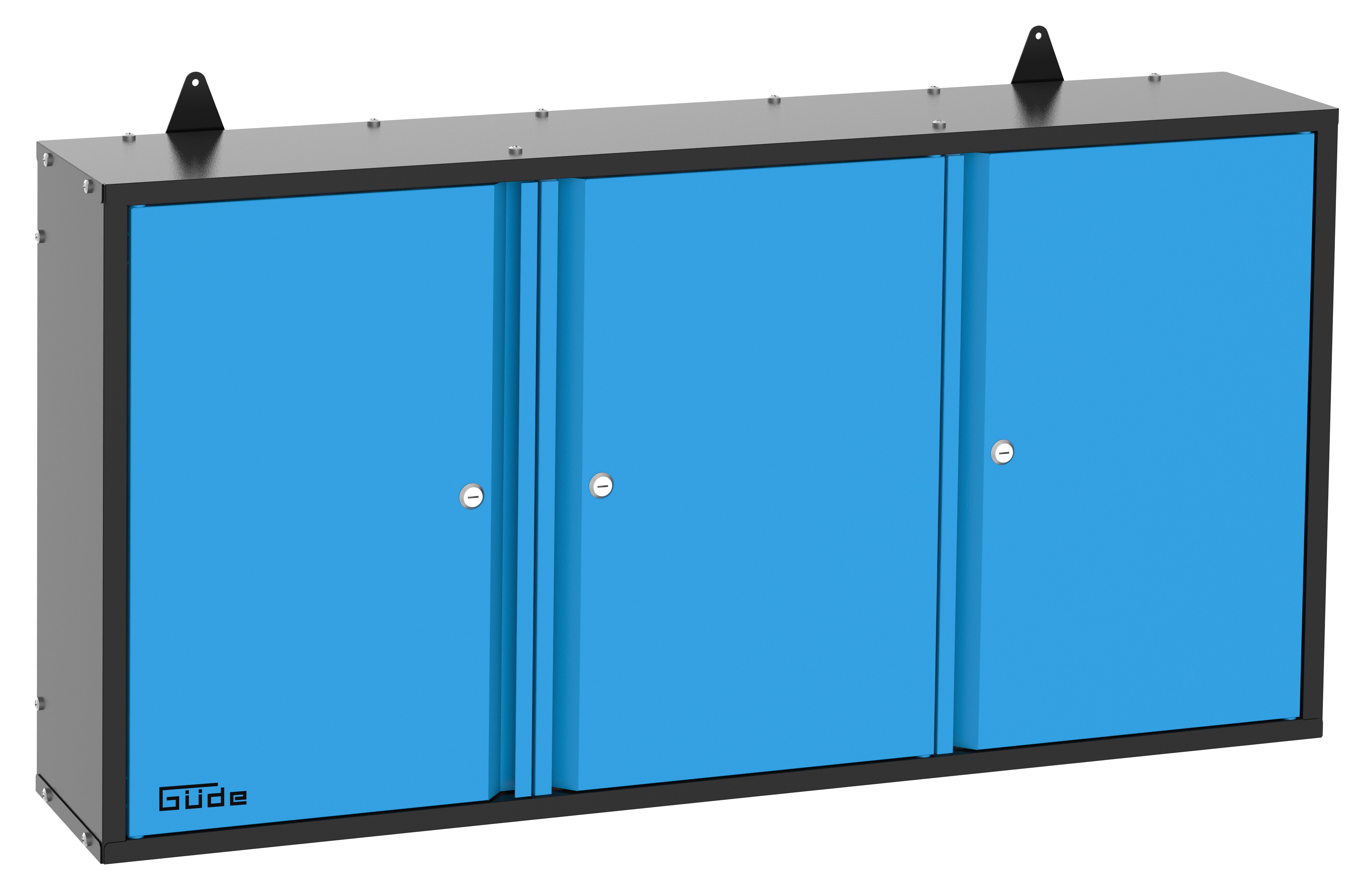 Güde Hängeschrank B/T/H: 120x20x60 cm, 3 Türen, abschließbar, für Werkstatt GWS 3T