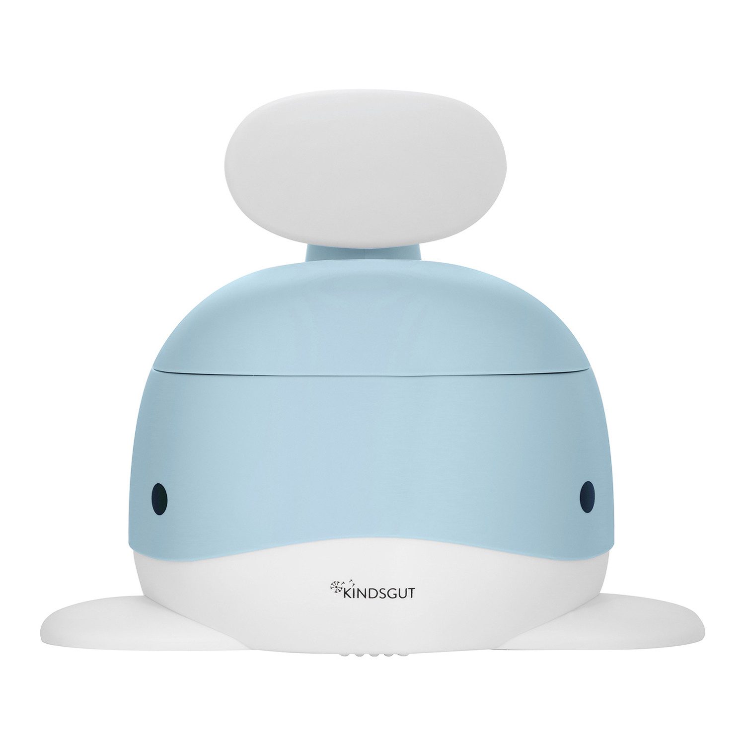 KINDSGUT Töpfchen Wal, (1-tlg), 2-in-1 Funktion, Hellblau