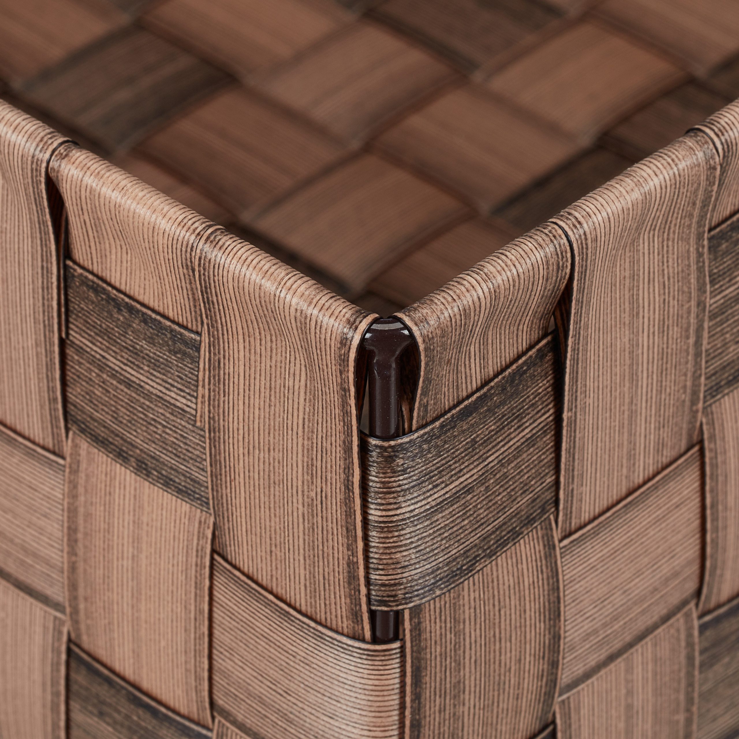 relaxdays Aufbewahrungskorb 8 tlg. Set geflochte, braun