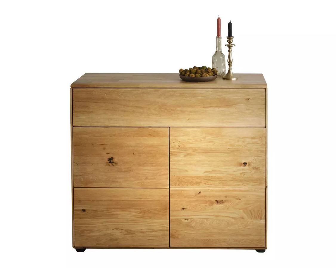 Main Möbel Kommode Kommode 100x91cm "Messina" Wildeiche massiv