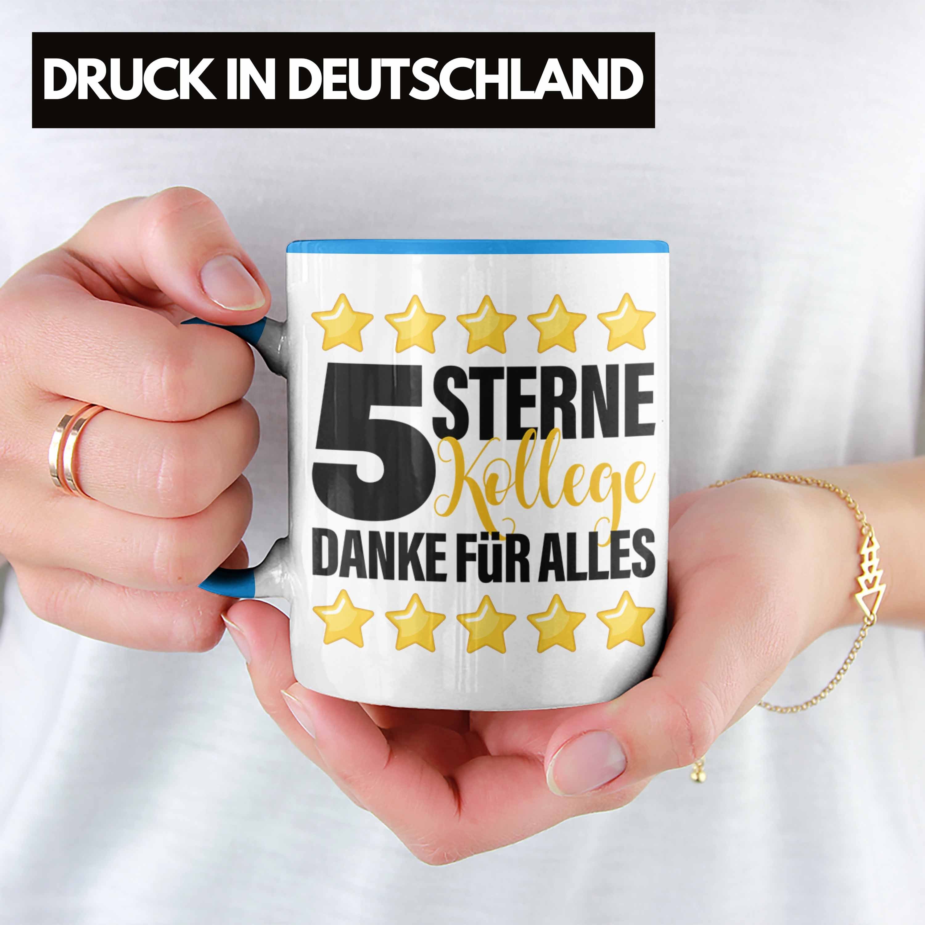 Lustiger Welt Der 5 Blau Geschenk Trendation Sterne Bester - Geschenkidee Tasse Kollege Trendation Tasse Kollege Spruch