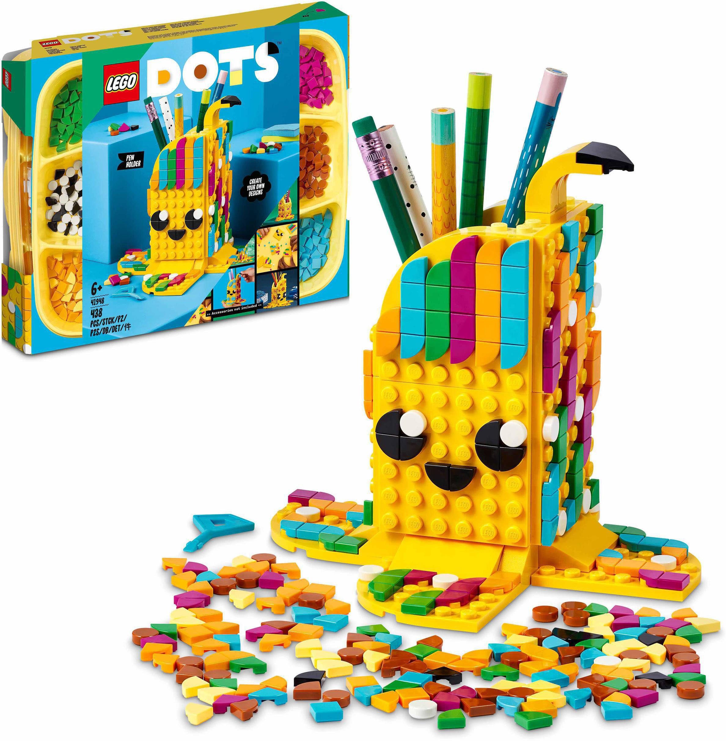 LEGO® Konstruktionsspielsteine Bananen Stiftehalter (41948), LEGO® DOTS, (438 St)