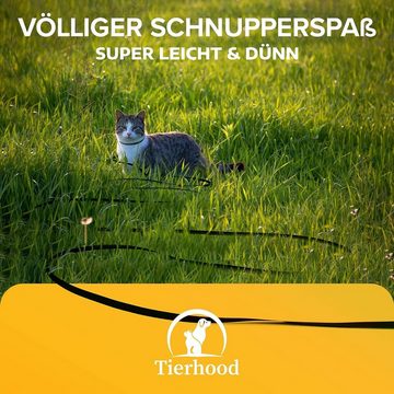 Tierhood Hundeleine Schleppleine 5m / 10m / 15m für Hunde & Katzen [Federleicht] - Leine