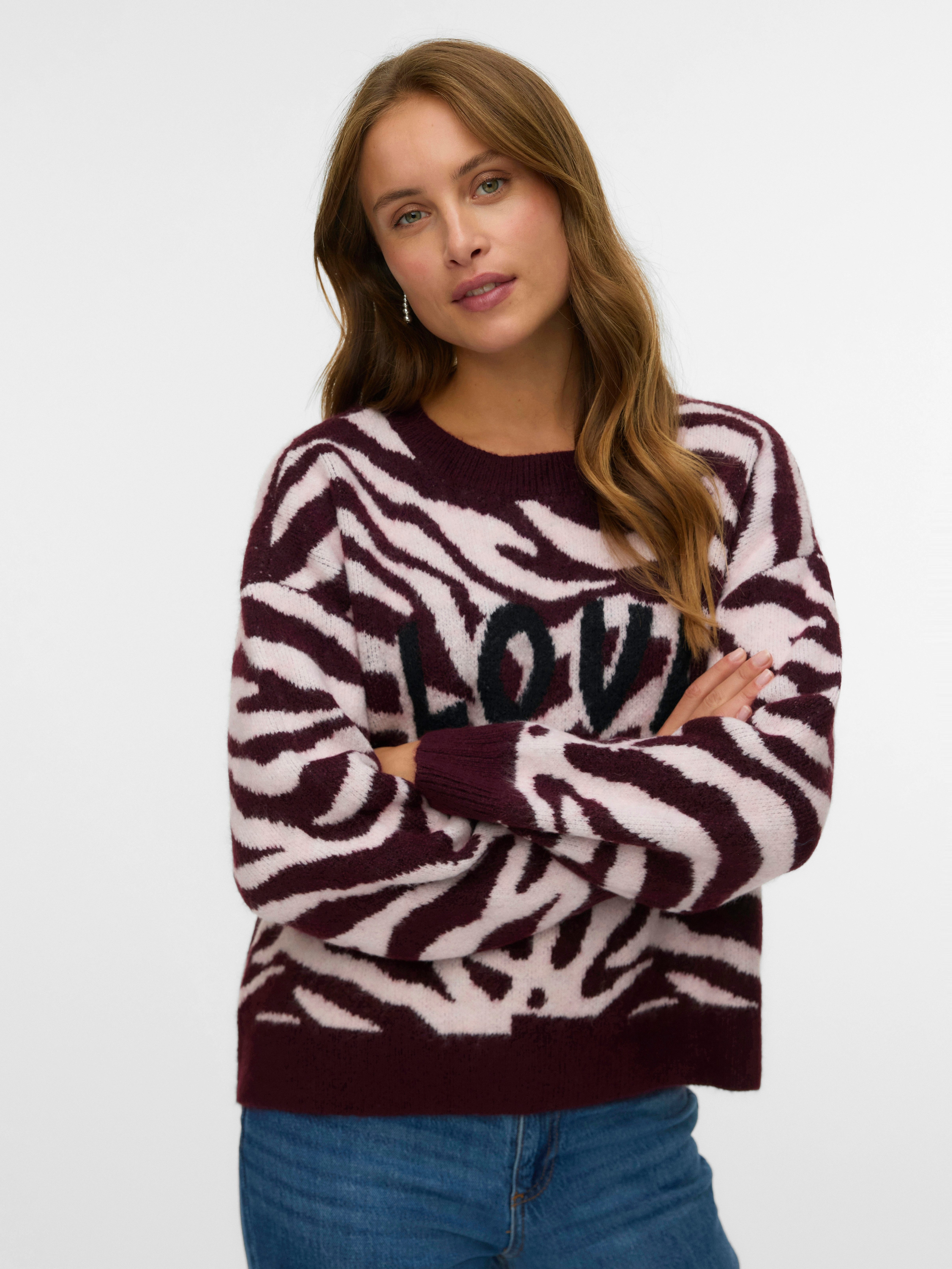 Vero Moda Strickpullover VMNEWKAI LS O-NECK PULLOVER BOO günstig online kaufen