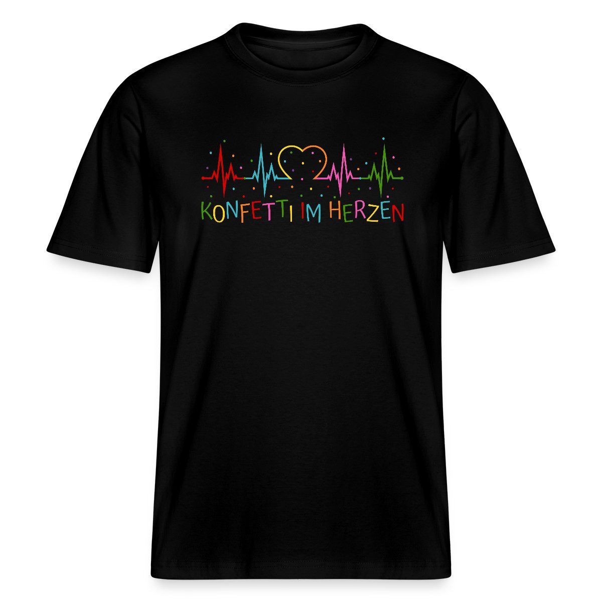 Spreadshirt T-Shirt Konfetti im Herzen Herzschlag günstig online kaufen
