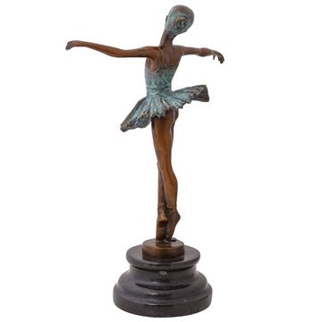 Aubaho Skulptur Bronzeskulptur nach Degas Bronze Ballerina Figur Kopie Replik Figur An
