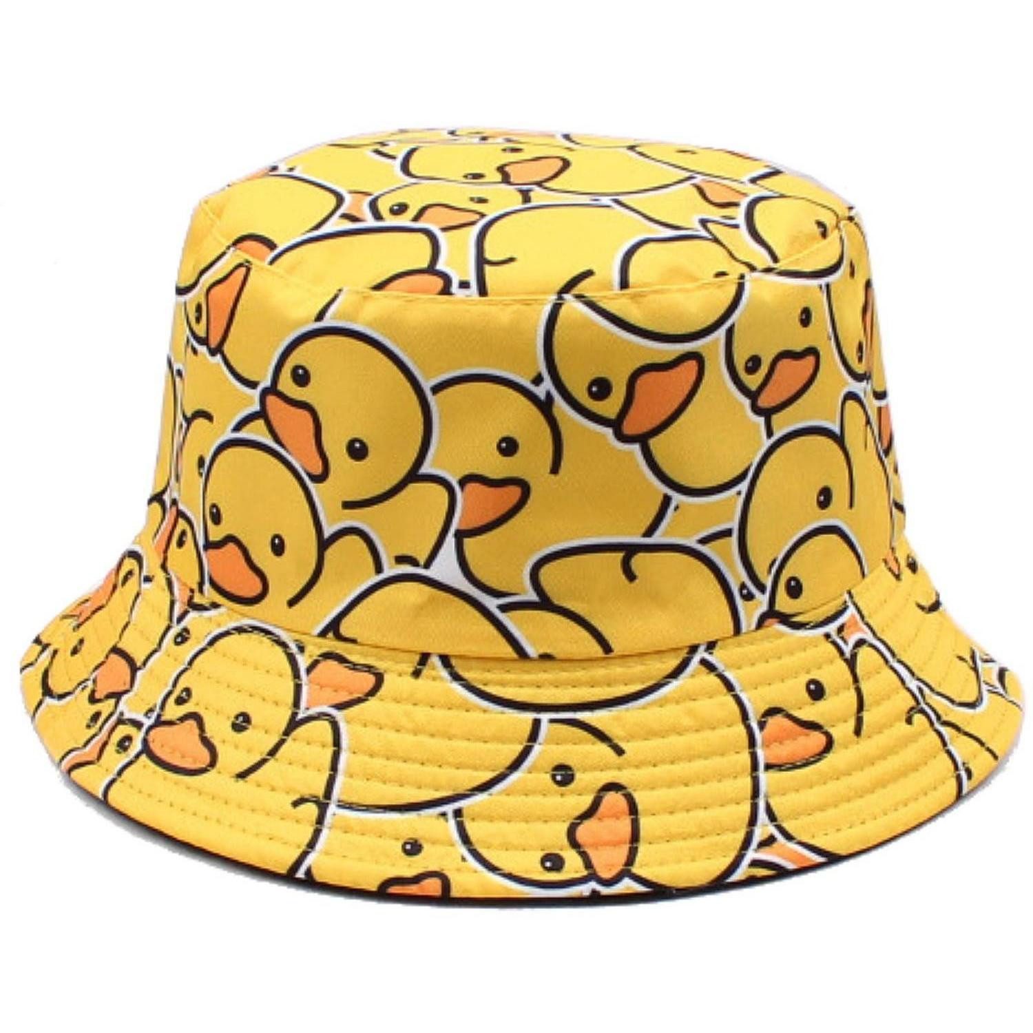 LuxusKollektion Sonnenhut Sonnenhut Unisex Baumwolle Fischerhut Einheitsgröße Gelbe Gummi-Ente