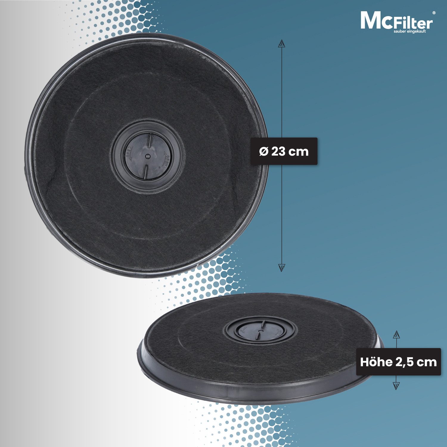 McFilter Aktivkohlefilter Kohlefilter Filter, Zubehör für Bosch/Siemens DHZ2701 00647276, NEFF, Constructa CZ5101X0, 11005732 LZ27001, Electrolux 50290658009 EVH-XTRA