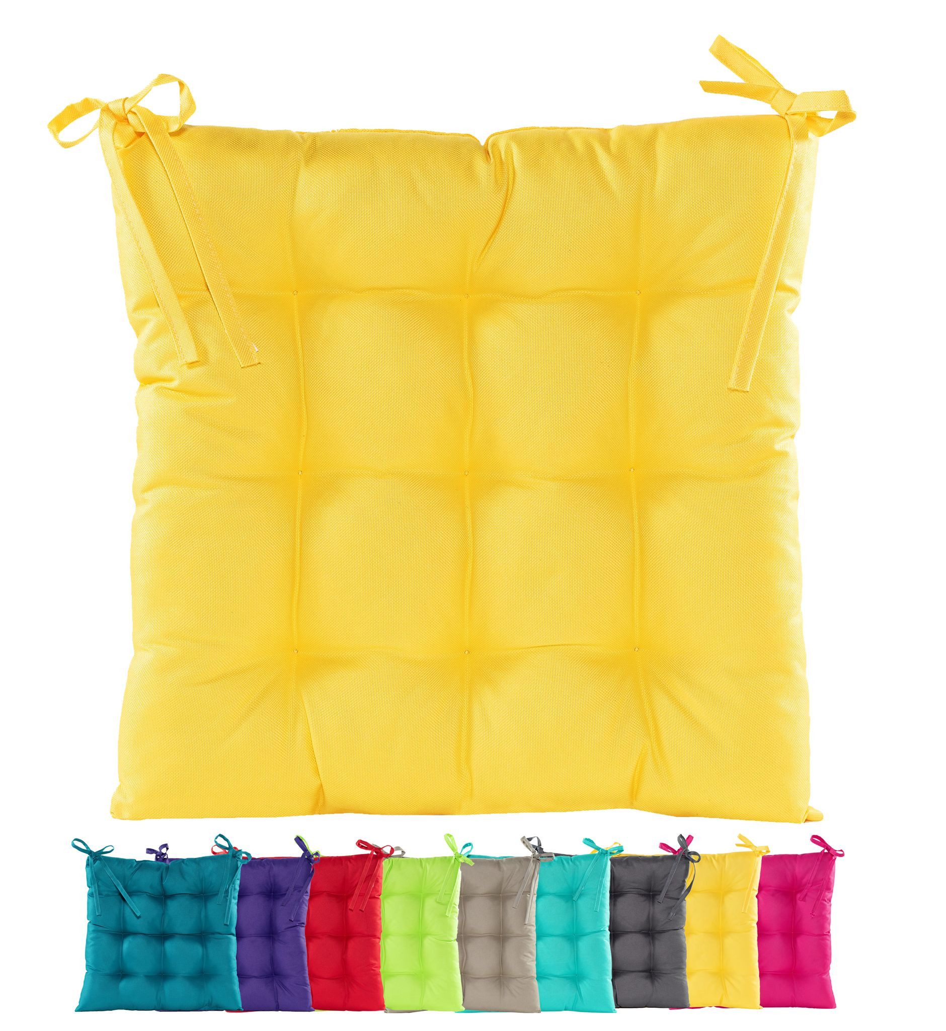 JACK Stuhlkissen JACK Outdoor 38x38cm Sitzkissen Lounge Kissen Sitzkissen Wasserfest, mit Lotus Effekt, robust, strapazierfähig, für Innen & Außen