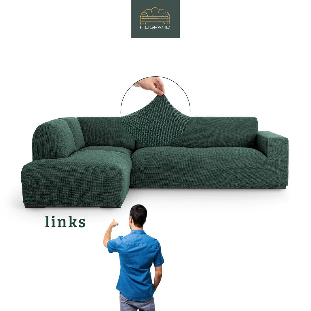 Belmarti Ecksofahusse Bezug für Ecksofa mit Halbinsel rechts/links, elastis günstig online kaufen