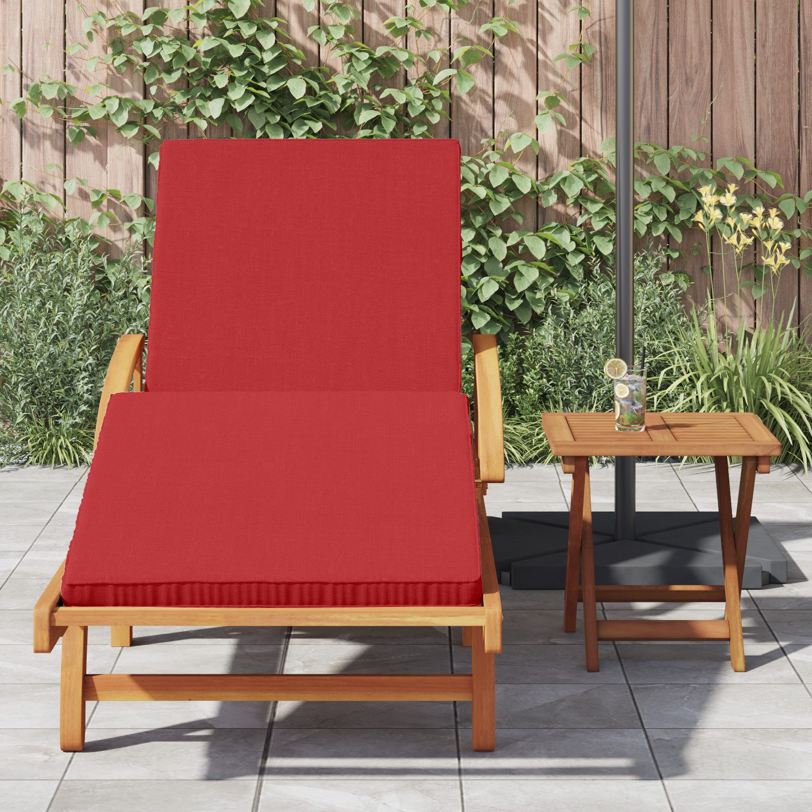 vidaXL Gartenliege Klappbare Sonnenliege mit Rädern günstig online kaufen