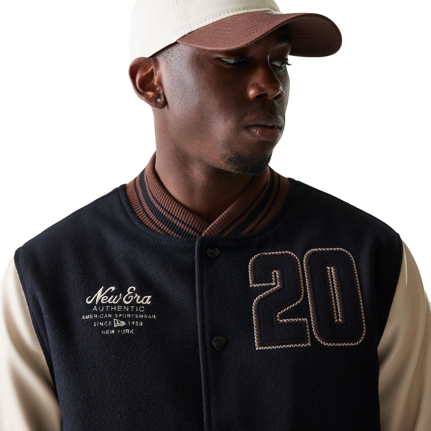 New Era Collegejacke Varsity College BRAND PATCHES