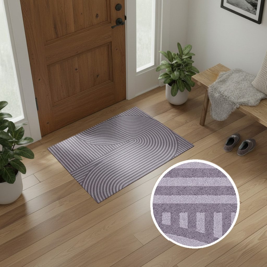 OTTO home Fußmatte Sammo, Schmutzfangmatte, Teppich, für Hausflur und Wohnbereiche, rechteckig, Höhe: 5 mm, Indoor, Eingangsmatte, Design, Scandi, Zen, rutschfeste Unterseite