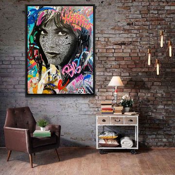 DOTCOMCANVAS® Leinwandbild BIRKIN VIBES LONG, Leinwandbild BIRKIN VIBES LONG Pop Art hochkant Portrait