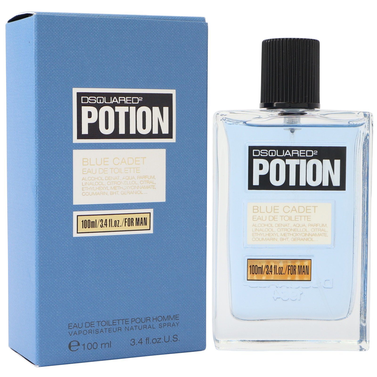 Dsquared2 Eau de Toilette Dsquared² Potion Blue Cadet for Man Homme Eau de Toilette Spray 100ml