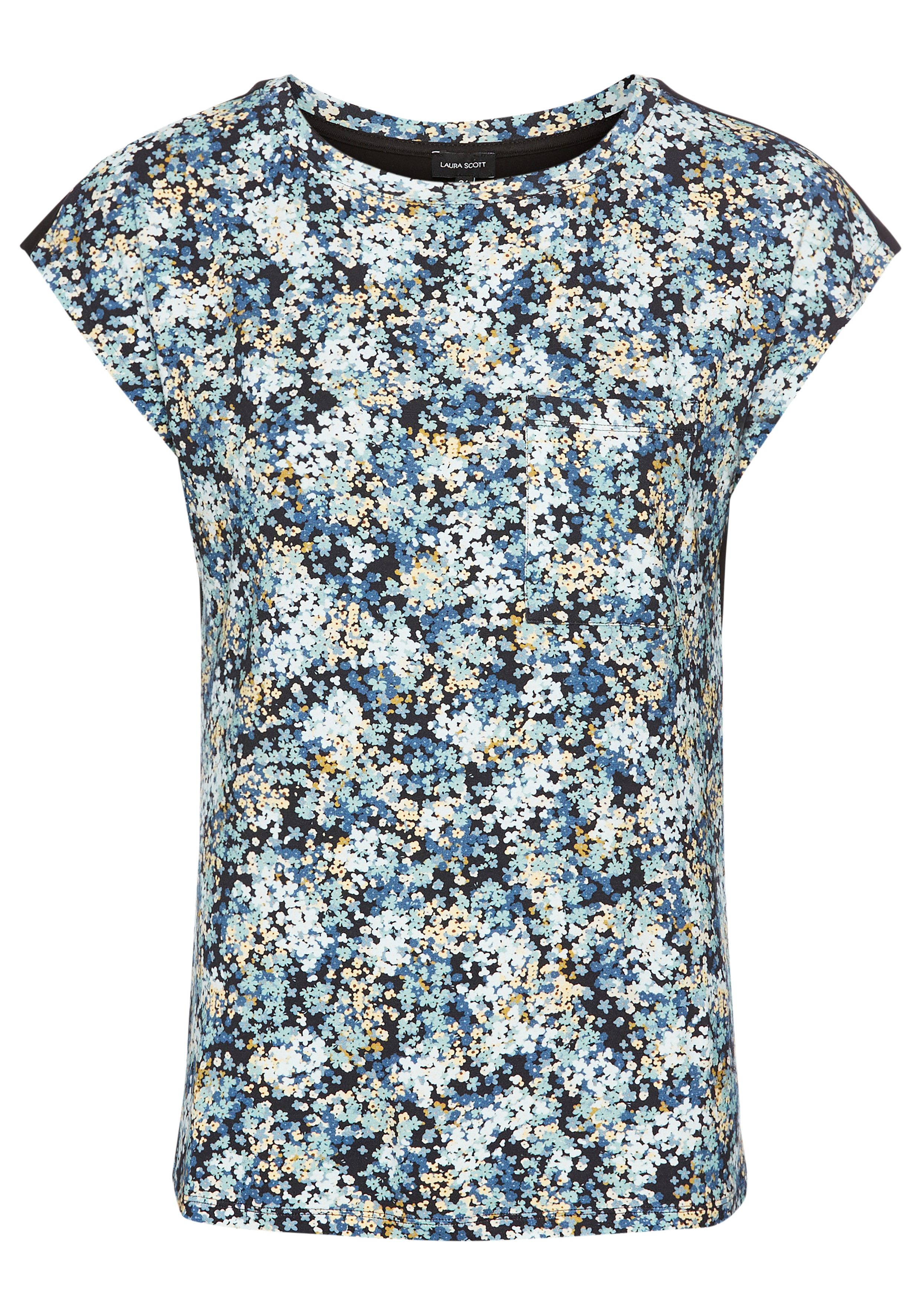 Laura Scott T-Shirt mit filigranem Blumen-Druck günstig online kaufen