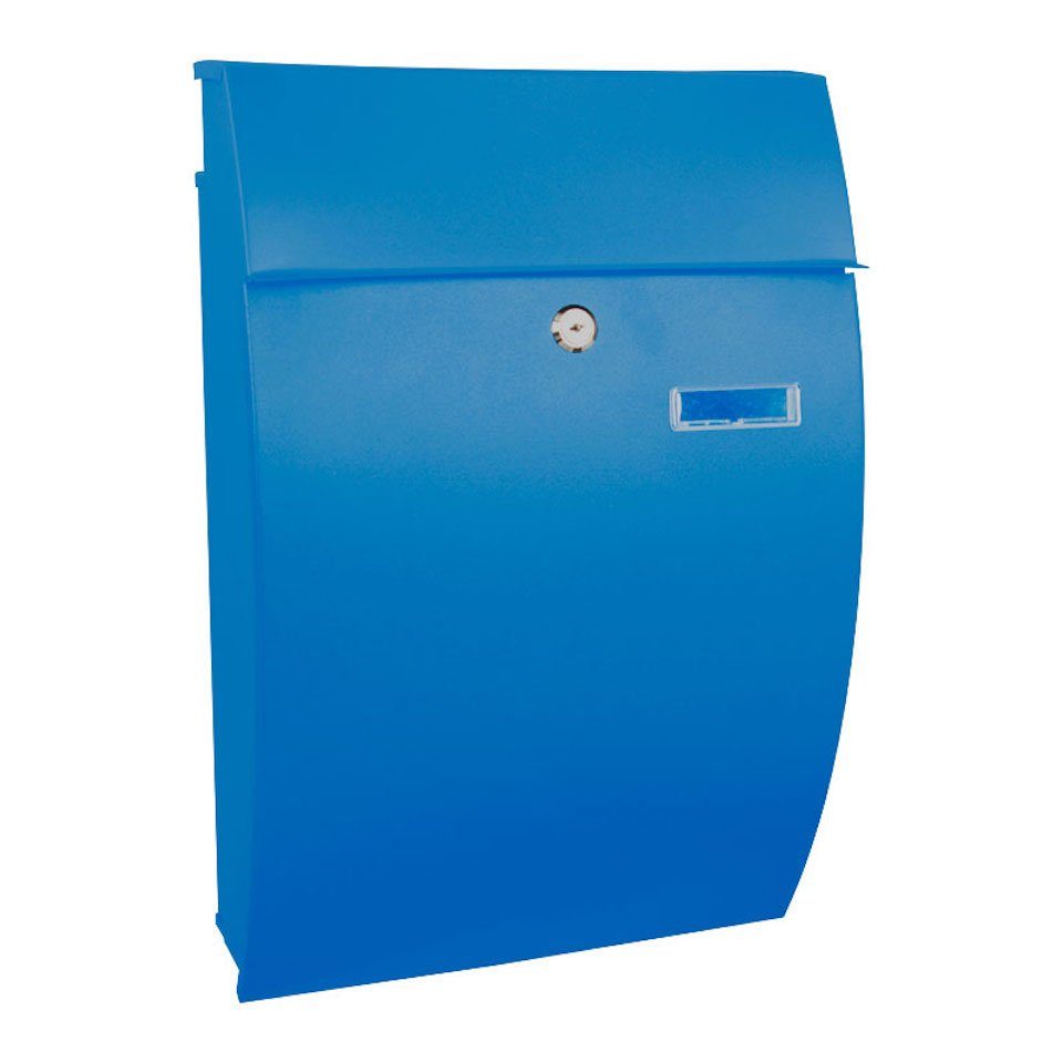PROREGAL® Wandbriefkasten GERONAN Briefkasten mit Namensschild Postkasten, HxBxT 48x32,2x15,5cm, Einwurföffnung 24x4cm